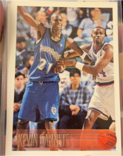 1996-97 Topps #131 Kevin Garnett — front