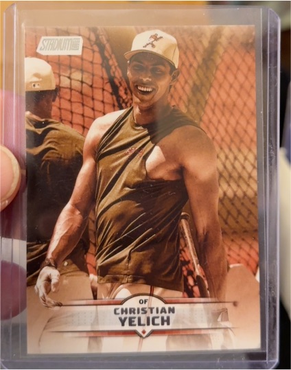 2025 Topps Stadium Club #171 Christian Yelich Sepia — front
