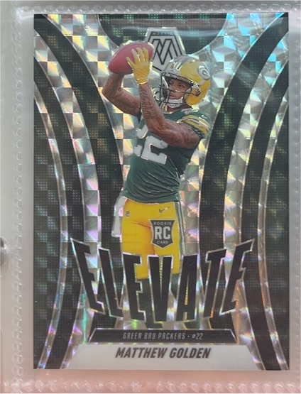 2025 Panini Mosaic Elevate #3 Matthew Golden Rookie Card — front