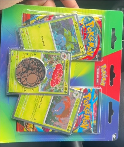 2023 Pokemon TCG Enhanced 2-Pack Blister Oddish Gloom Vileplume Promo — front