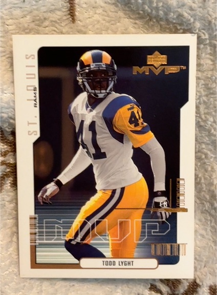 2000 Upper Deck MVP #144 Todd Lyght — front