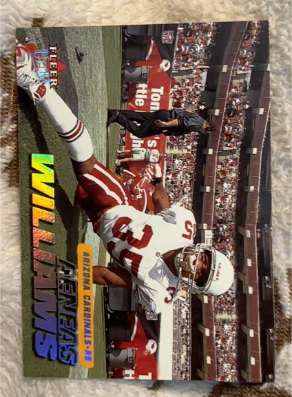 2001 Fleer Football Aeneas Williams — front