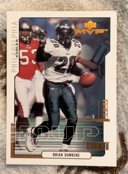 2000 Upper Deck MVP #130 Brian Dawkins — front