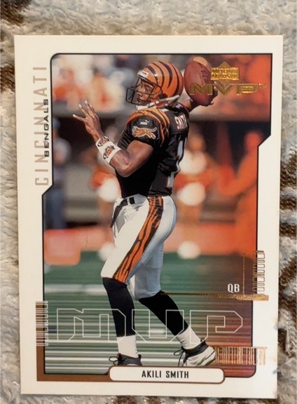 2000 Upper Deck MVP #34 Akili Smith — front