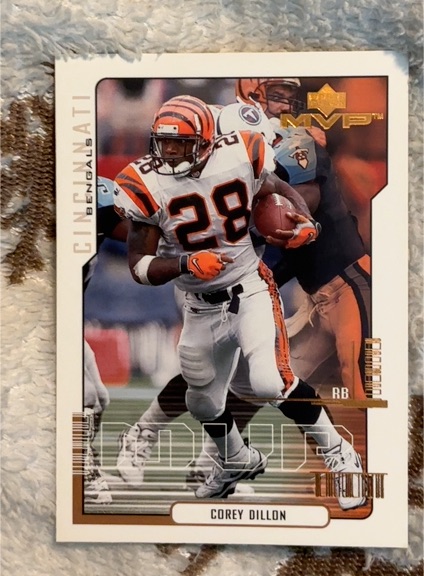 2000 Upper Deck MVP #35 Corey Dillon — front