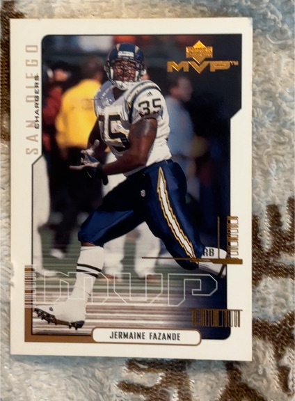 2000 Upper Deck MVP #145 Jermaine Fazande — front