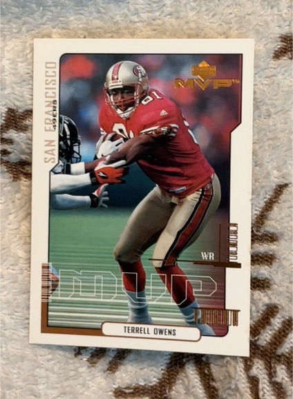2000 Upper Deck MVP #155 Terrell Owens — front