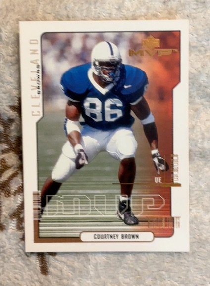 2000 Upper Deck MVP #191 Courtney Brown — front
