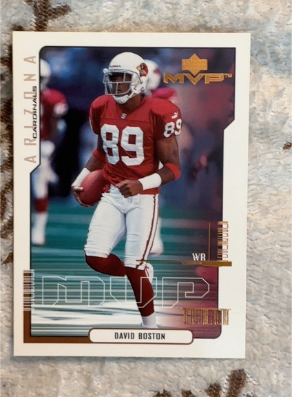 2000 Upper Deck MVP #4 David Boston — front