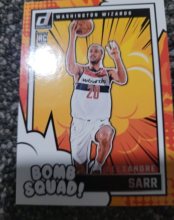 2024-25 Panini Donruss #9 Alexandre Sarr Bomb Squad Rookie — front