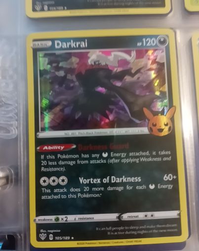 2020 Pokémon Darkness Ablaze #105 Darkrai — front