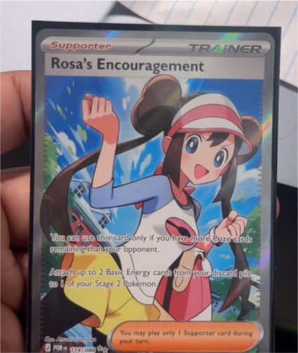 2023 Pokémon Perfect Order #114 Rosa's Encouragement — front