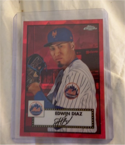 2021 Topps Chrome Platinum Anniversary #264 Edwin Diaz — front