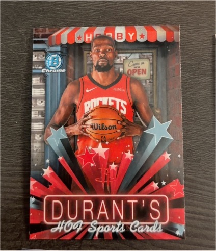 2025 Bowman Chrome #HS-12 Kevin Durant — front