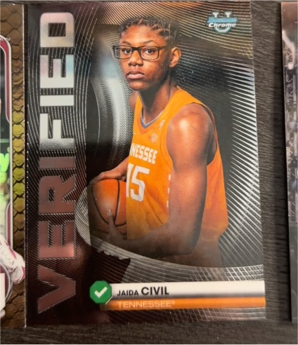 2025-26 Bowman Chrome #BV-22 Jaida Civil — front