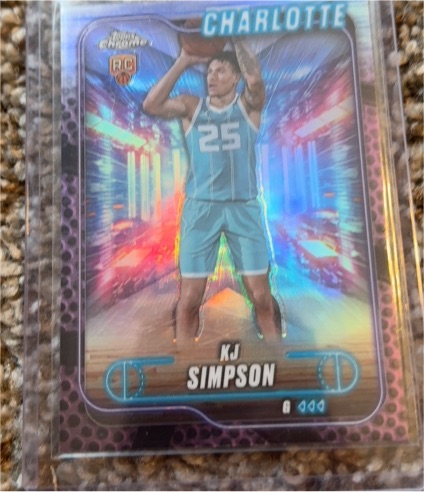 2024-25 Topps Chrome #102 KJ Simpson — front