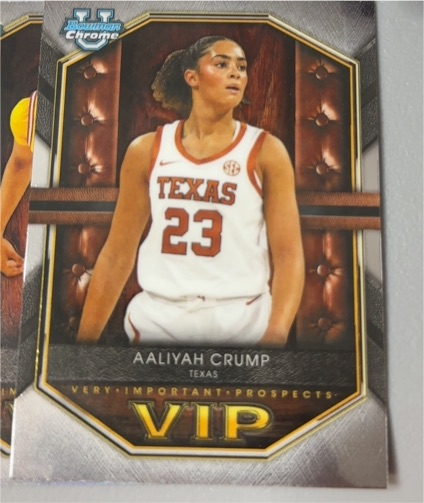 2025-26 Bowman Chrome VIP #VIP-12 Aaliyah Crump — front