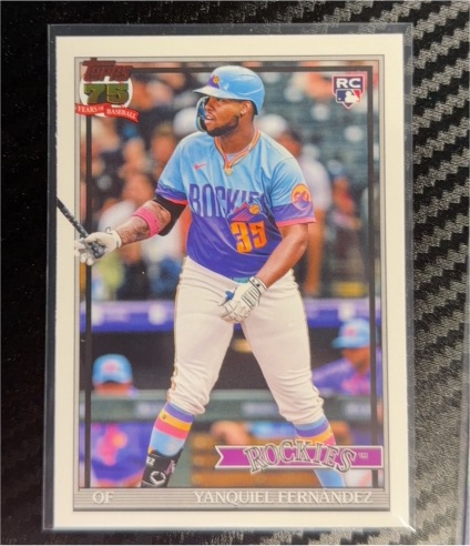 2026 Topps Series 1 #T91-61 Yanquiel Fernandez — front