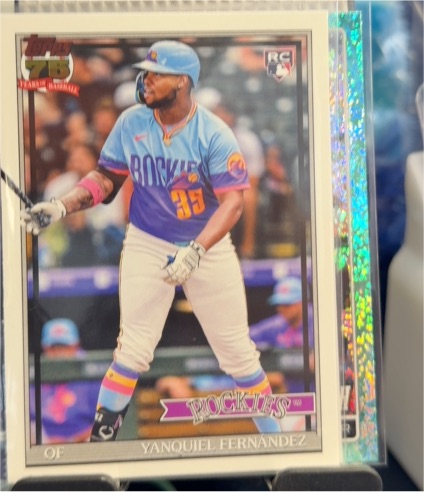 2026 Topps Series 1 #T91-61 Yanquiel Fernandez — front