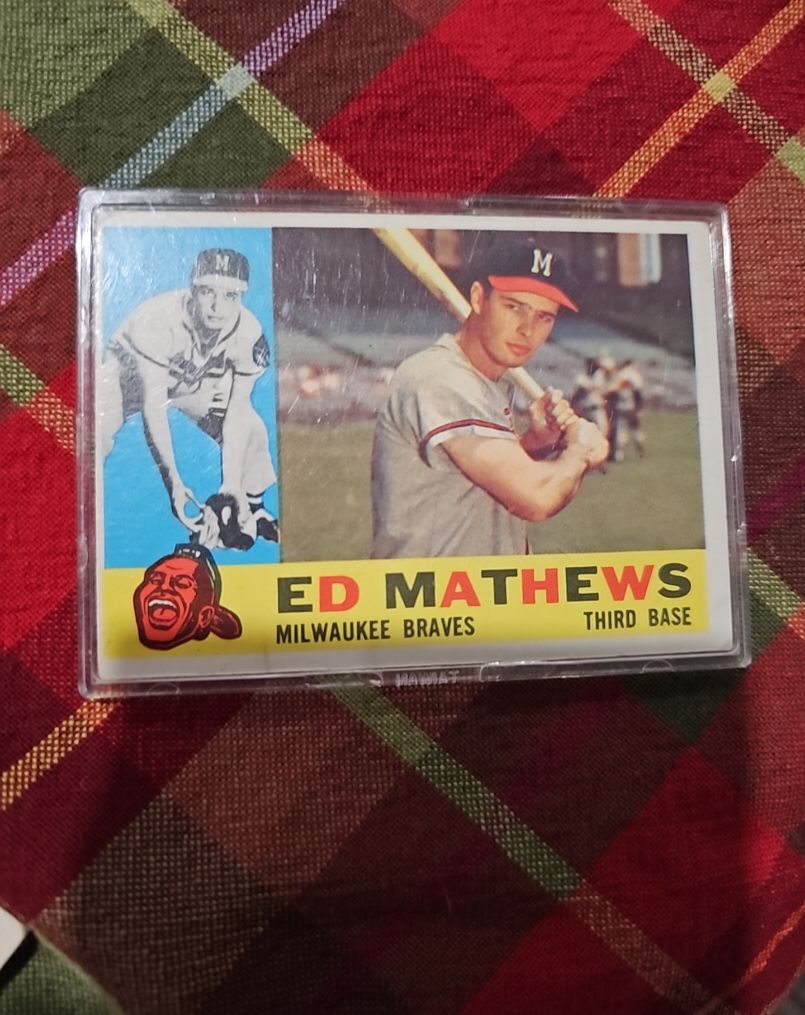 1960 Topps #420 Ed Mathews — front