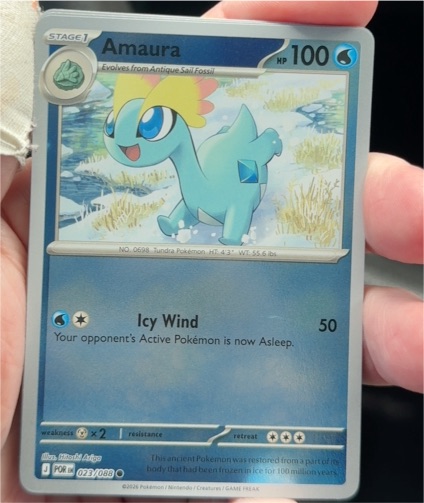 2026 Pokémon POR #023 Amaura — front