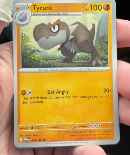 2026 Pokemon Perfect Order #044 Tyrunt — front