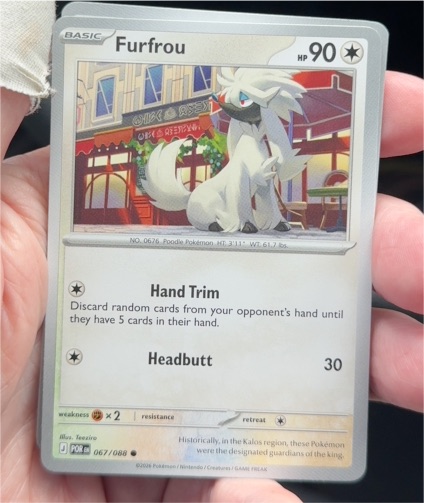 2020 Pokémon Perfect Order #067 Furfrou — front