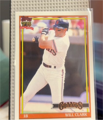 2026 Topps Series 1 1991 Topps Baseball #T91-11 Will Clark — front