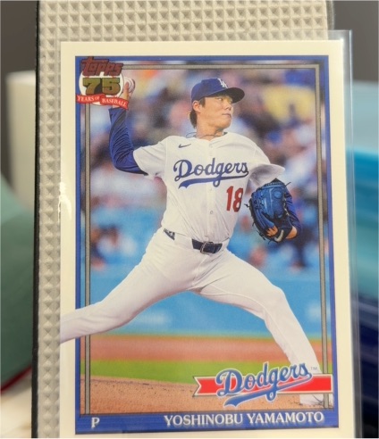 2026 Topps Series 1 1991 Topps #T91-55 Yoshinobu Yamamoto — front
