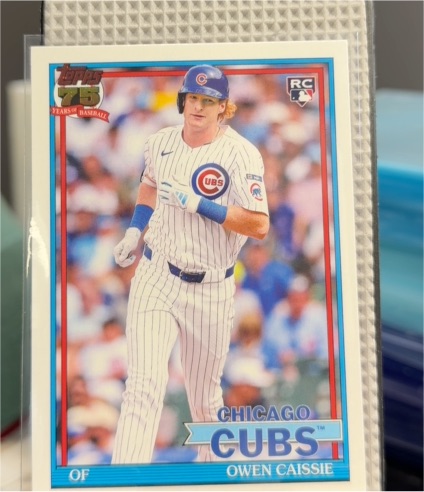 2026 Topps 1991 Insert #T91-10 Owen Caissie — front