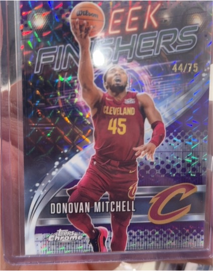 2025-26 Topps Chrome #SF-7 Donovan Mitchell Sleek Finishers — front