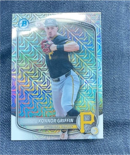 2025 Bowman Draft Chrome #BDC-102 Konnor Griffin — front