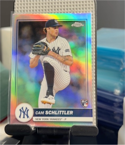 2026 Topps Chrome #76 Cam Schlittler — front