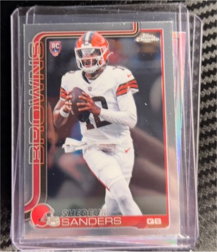 2025 Topps Chrome #315 Shedeur Sanders — front