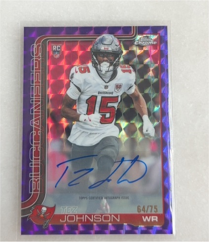 2025 Topps Chrome #342 Tez Johnson — front
