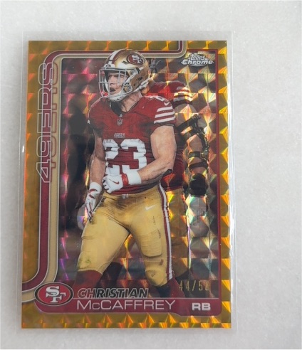 2025 Topps Chrome #263 Christian McCaffrey — front
