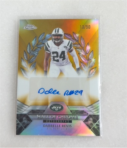 2024 Topps Chrome Hall of Chrome #HOC-DR Darrelle Revis — front