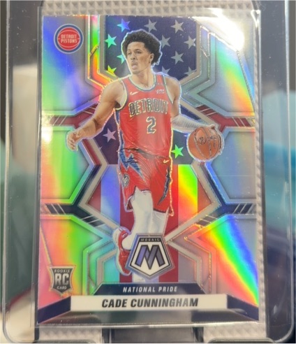 2021-22 Panini Mosaic #260 Cade Cunningham National Pride Rookie — front