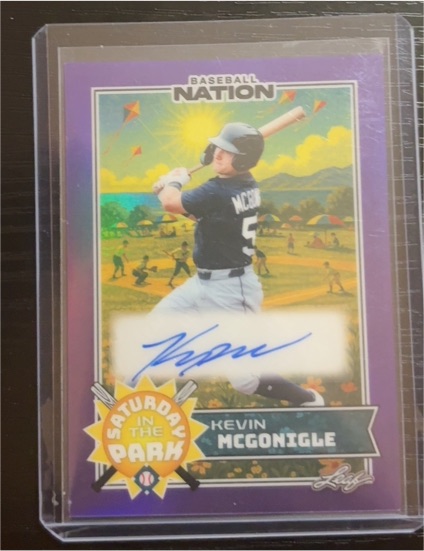 2025 Leaf Baseball Nation #SA-KMG Kevin McGonigle — front