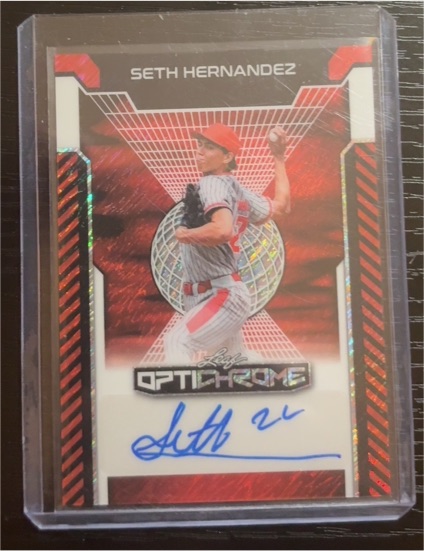 2025 Leaf Optichrome #HA-SH1 Seth Hernandez — front