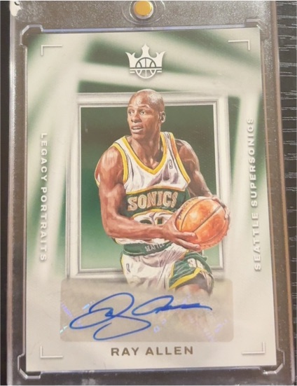 2022-23 Panini Court Kings Legacy Portrait Signatures #LP-RAS Ray Allen — front