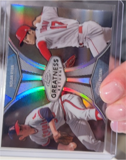 2019 Topps Chrome Greatness Returns #GRE-3 Shohei Ohtani / Nolan Ryan — front