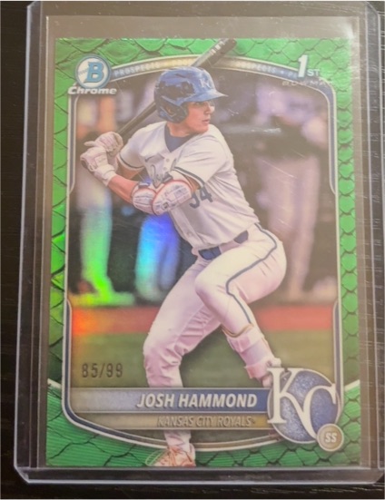 2025 Bowman Draft Chrome #BDC-185 Josh Hammond — front
