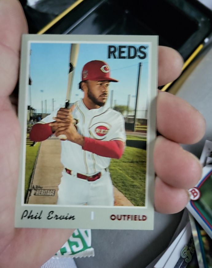 2019 Topps Heritage #511 Phil Ervin — front