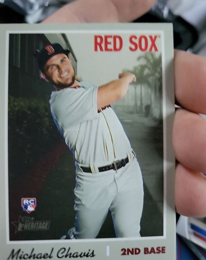 2019 Topps Heritage #501 Michael Chavis — front