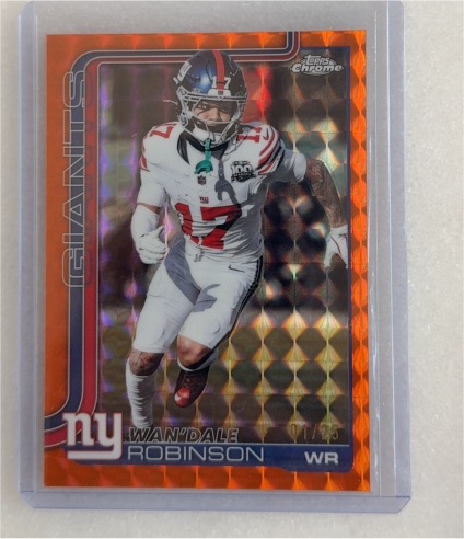 2025 Topps Chrome #227 Wan'Dale Robinson — front