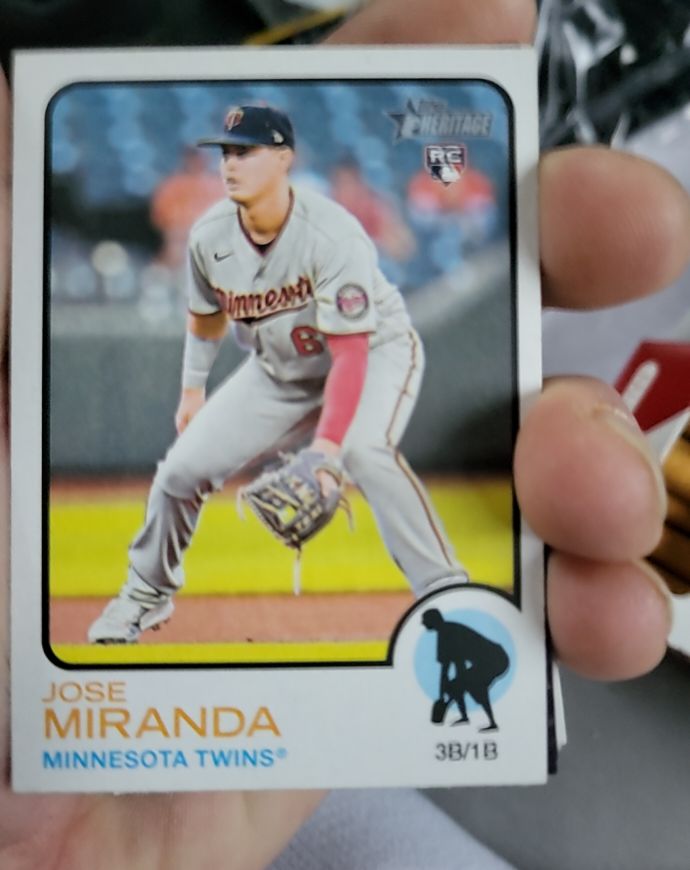 2022 Topps Heritage High Number #503 Jose Miranda — front