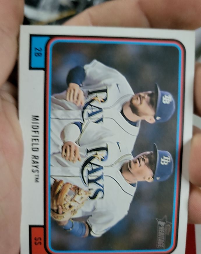 2022 Topps Heritage High Number #CC-3 Midfield Rays Wander Franco Brandon Lowe — front