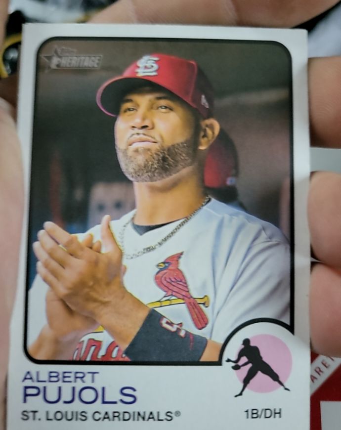 2022 Topps Heritage #592 Albert Pujols — front