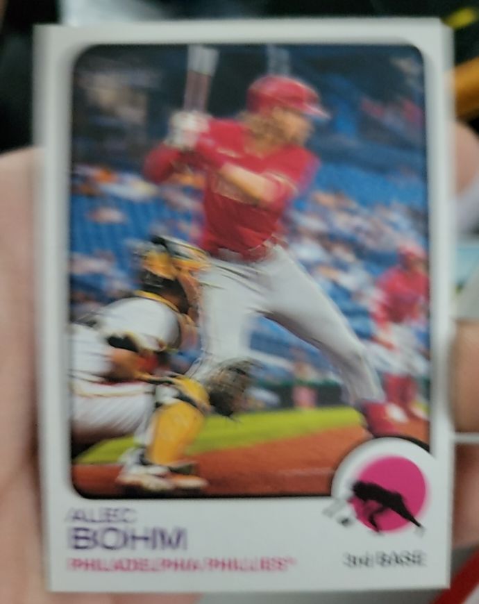 2022 Topps Heritage #595 Alec Bohm Philadelphia Phillies — front